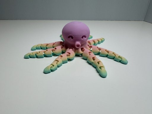 €7 V32 happy octopus regenboog